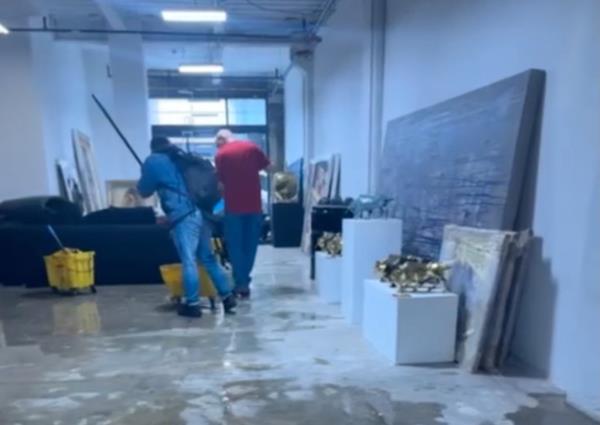 Flooded gallery