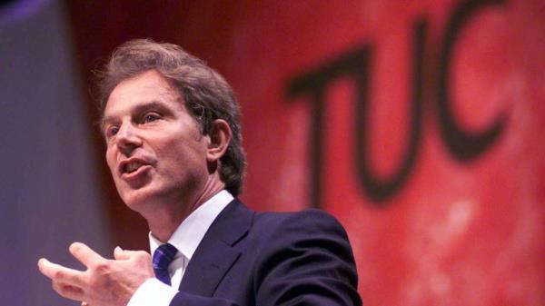 Jokes used to be made about Sir Tony Blair's short stay at the TUC meeting. Pic: PA