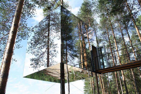 Mirrorcube Treehotel in Sweden. Picture: ArchitypeSource/Creative Commons 