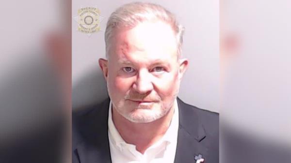 Booking photo of Scott Hall released by Fulton County Sheriff's Office. - Fulton County Sherrif's Office