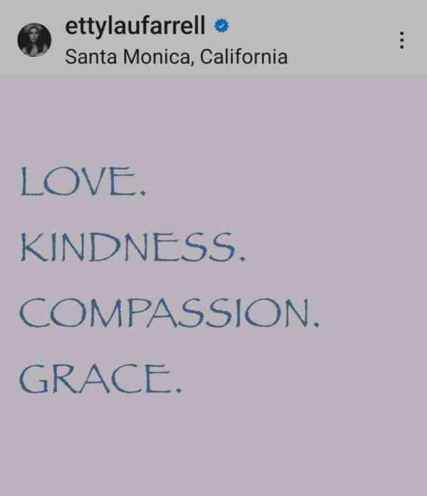 Etty Lau Farrell speaks out on Instagram