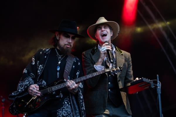 Dave Navarro, Perry Farrell perform in Dublin, Ireland in June 2024