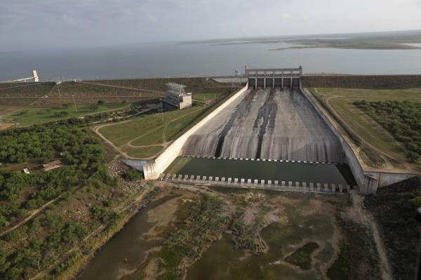 Falcon Dam on the Rio Grande at the U.S.-Mexico border