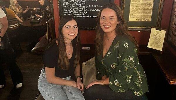 Sinéad McGrath pictured on a night out with a friend, Joanne O'Donnell. Sinéad McGrath pictured on a night out with a friend, Joanne O'Donnell.