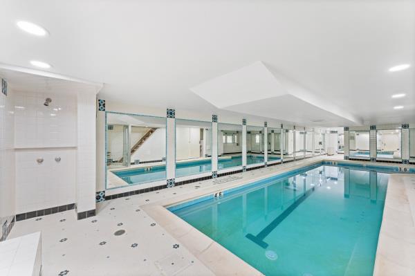 The home comes with a "spa level" pool and sauna