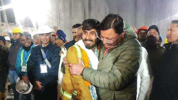 41 workers emerge after 17 days trapped in collapsed Indian road tunnel