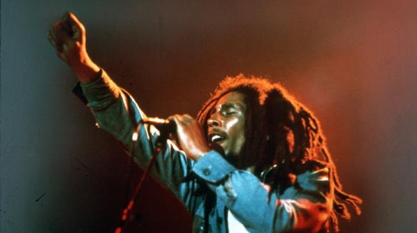 Bob Marley performing