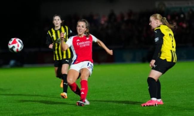 Lia Wälti’s first-time strike from distance put Arsenal 1-0 ahead in the 23rd minute.