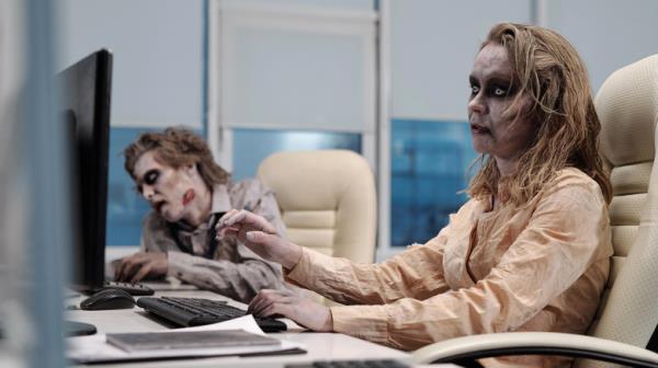 zombie office workers computers