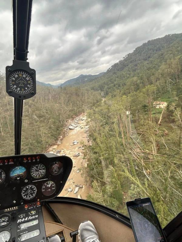 The region has received an outpouring of support from government, search and rescue flights, and the National Guard.