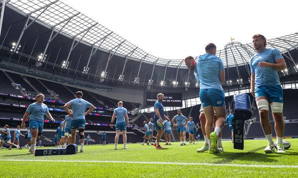 Leinster Rugby Captain's Run at the Tottenham Hotspur Stadium. Pic Credit: Billy Stickland, Inpho. Leinster Rugby Captain's Run at the Tottenham Hotspur Stadium. Pic Credit: Billy Stickland, Inpho.