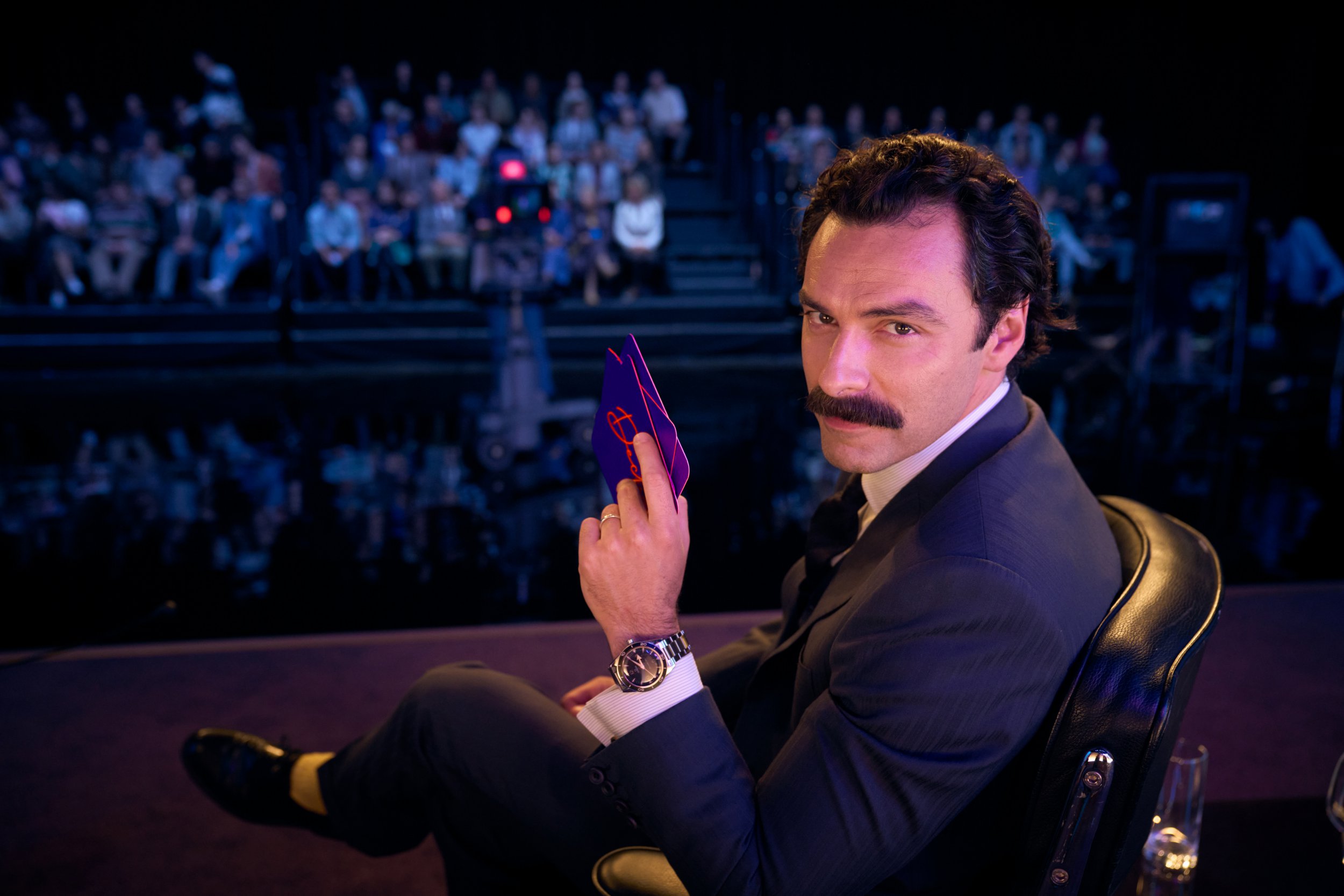 Aidan Turner as Declan O'Hara in their new drama, Rivals, based on the book by Dame Jilly Cooper.