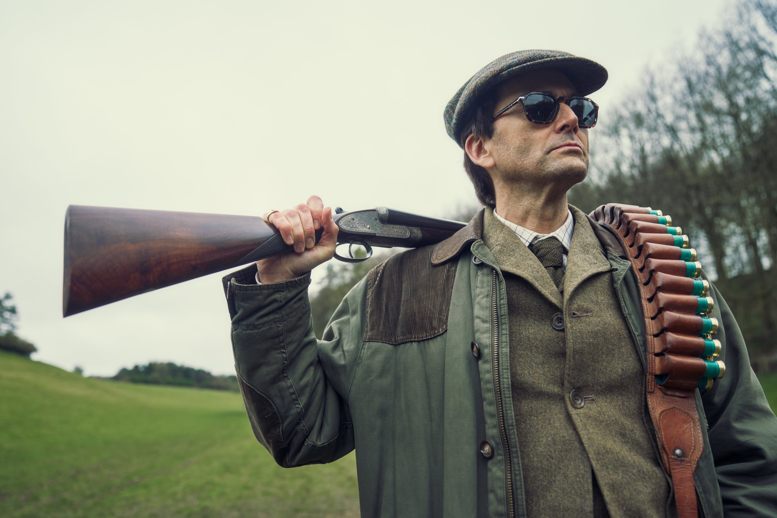 David Tennant as Tony Baddingham in their new drama, Rivals