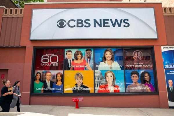 View of CBS Broadcast Center on 57th Street in New York. 