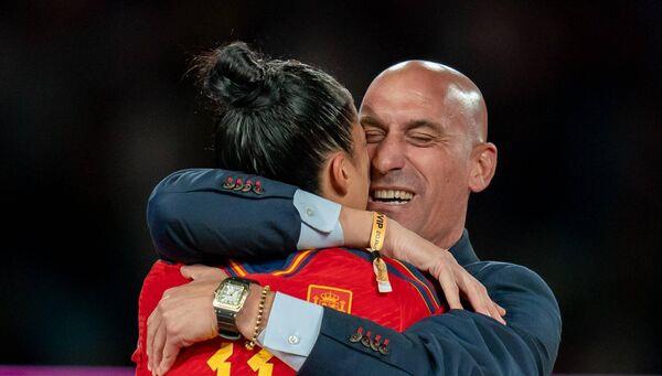 Hermoso and Rubiales. Hermoso and Rubiales.