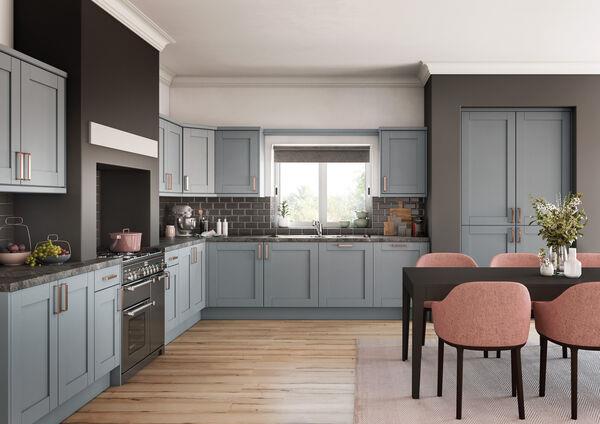 The Tolka Kitchen by Woodies at a previous Ideal Home Show. The Tolka Kitchen by Woodies at a previous Ideal Home Show.