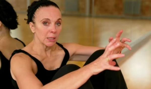 Amanda Abbington in Strictly Come Dancing rehearsal 