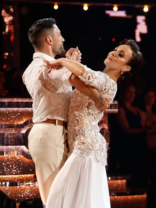 Amanda Abbington and Giovanni Pernice on Strictly Come Dancing.