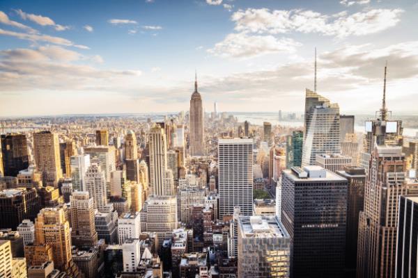 Take in the view from the Top of the Rock.
