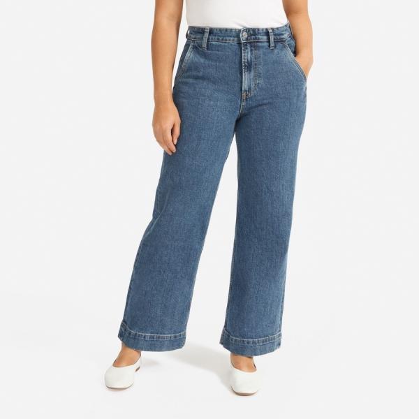 everlane wide leg jeans