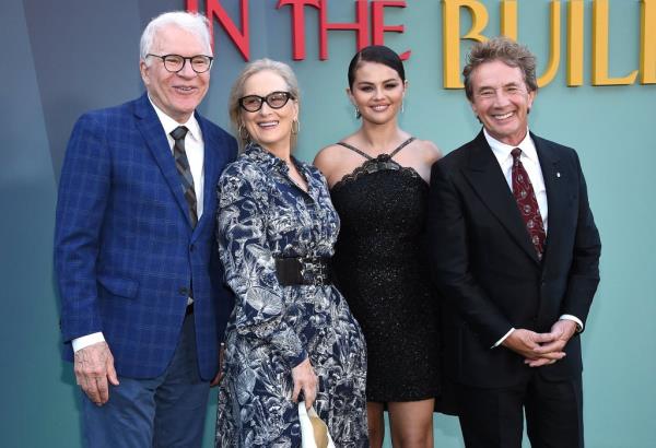 "only Murders in the Building" premiere Steve Martin, Meryl Streep, Selena Gomez and Martin Short.