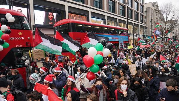 Pro-Palestinian protesters target Zara stores in London’s West End