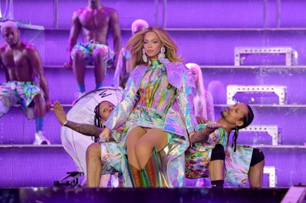 Beyonce performs on her Renaissance World Tour