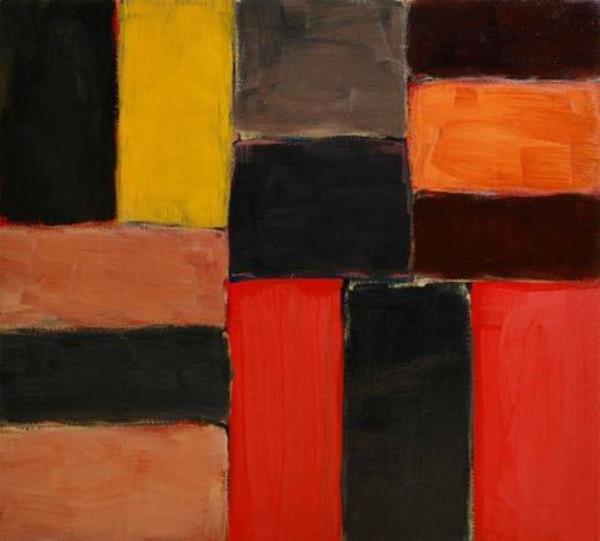 Raval Rojo by Sean Scully 