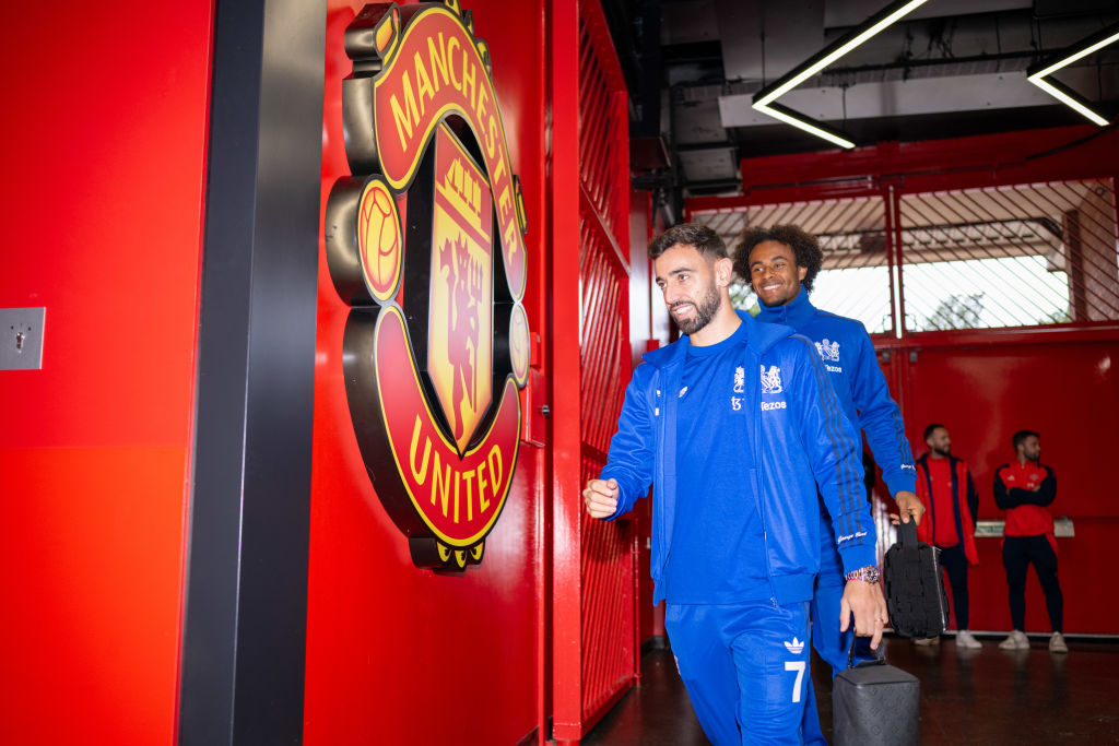 Manchester United arrive at Old Trafford for their game against Tottenham