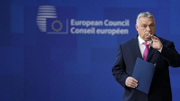 Hungarian leader blocks EU aid package for Ukraine