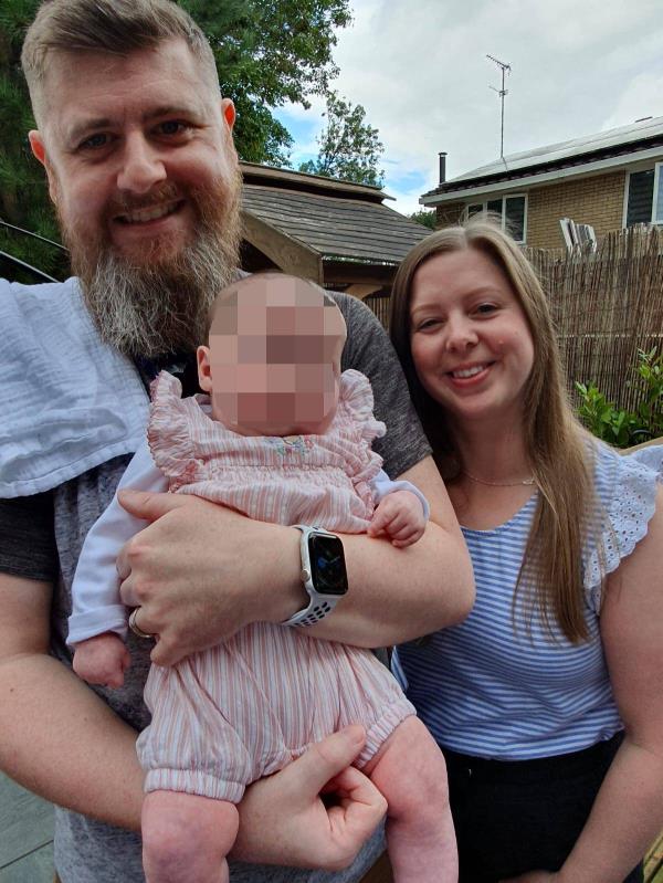 Laura had to have an emergency c-section