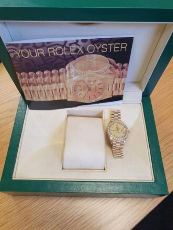 The luxury items will include gold Rolex watches The luxury items will include gold Rolex watches