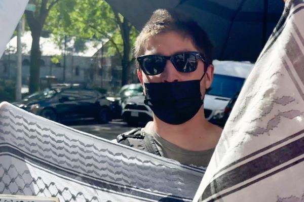 Anti-Israeli protester who attacked The Post.