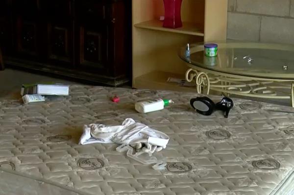 Toma then noticed the couple had laid out a mattress in his garage and were quickly making themselves at home.