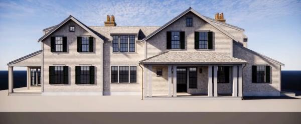 A rendering of the new home proposed.