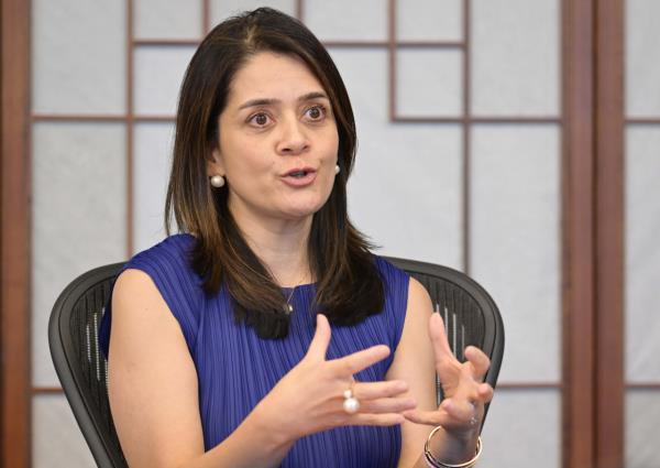 Tanuj Kapilashrami, the head of human resources at Standard Chartered Bank (Lee Sang-sub/The Korea Herald)