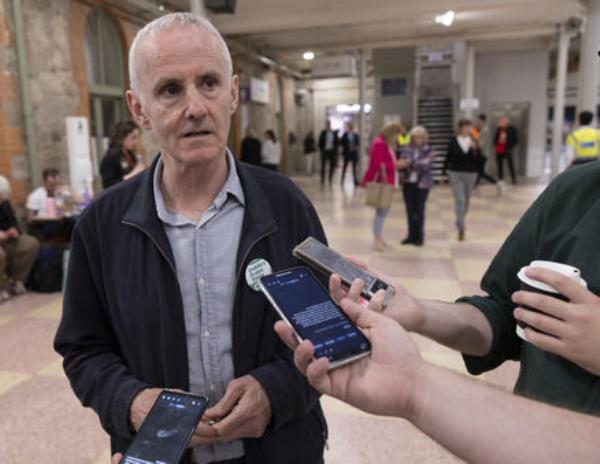 Candidate Ciarán Cuffe at the RDS this afternoon. Picture: Sam Boal/Collins Photos. Candidate Ciarán Cuffe at the RDS this afternoon. Picture: Sam Boal/Collins Photos.