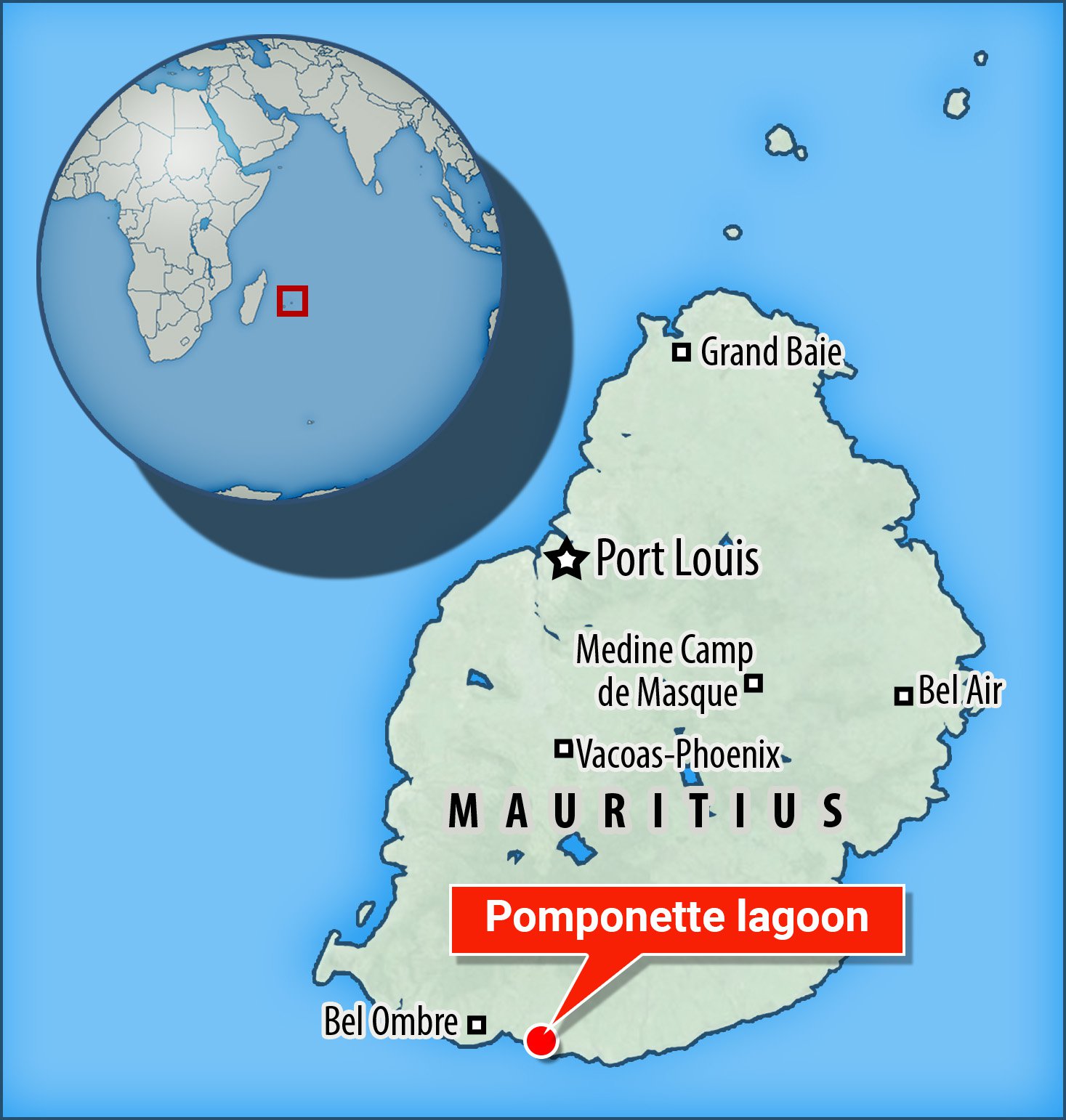 British father, 49, is feared dead after disappearing beneath waves while trying to save 15-year-old son in Mauritius Pomponette lagoon, Mauritius