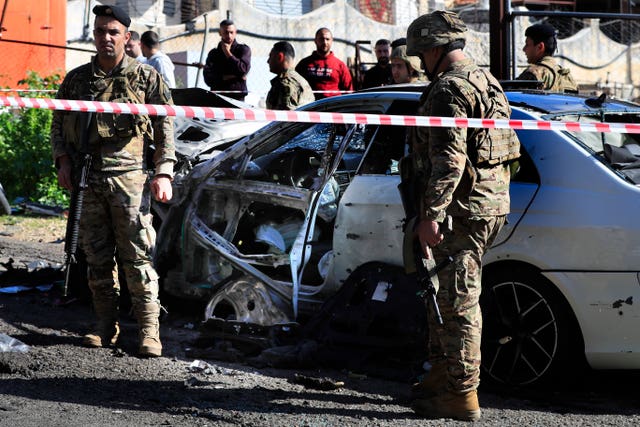 Drone attack on a car