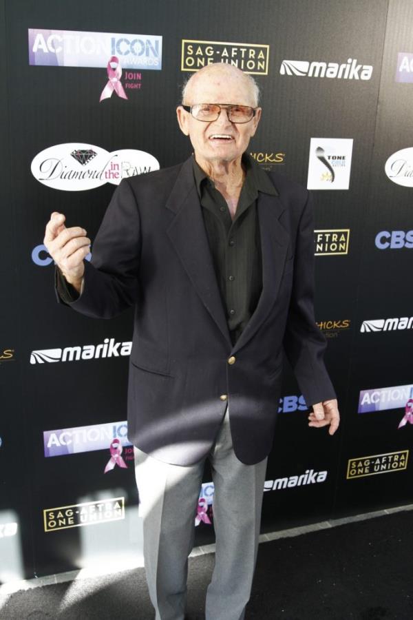Bob Yerkes in a suit at The Action Icon Awards in Los Angeles, California on October 19, 2014