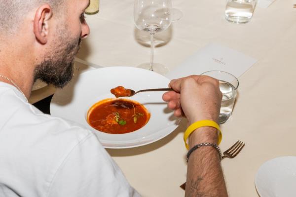 The menu included a spicy fish stew that was the 25-year-old Gabay's favorite.
