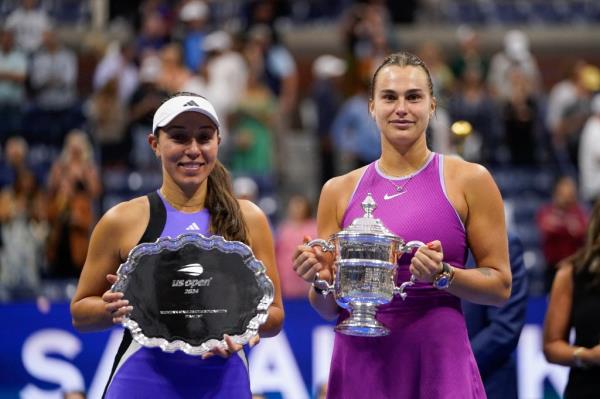 Jessica Pegula (l.) reached the final of the 2024 U.S. Open but lost to Aryna Sabalenka (r.).