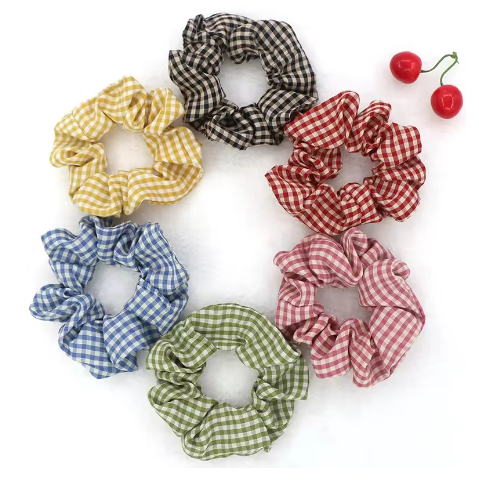 Fashion Plaid Scrunchies