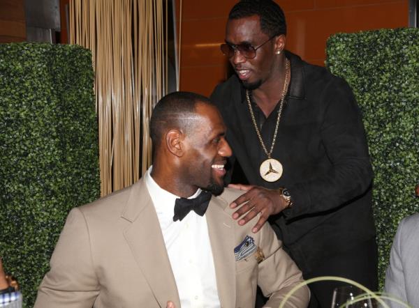 LeBron James and Sean "Diddy" Combs in 2013.