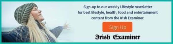 Sign up for our Irish Examiner Lifestyle newsletter. Sign up for our Irish Examiner Lifestyle newsletter.