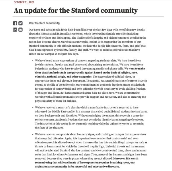 Stanford statement.