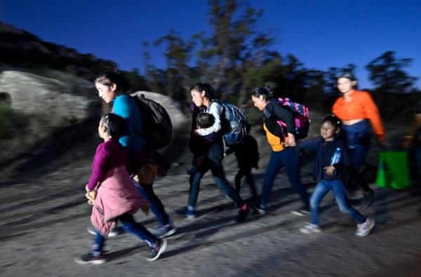 Migrants in Jacumbo, CA.