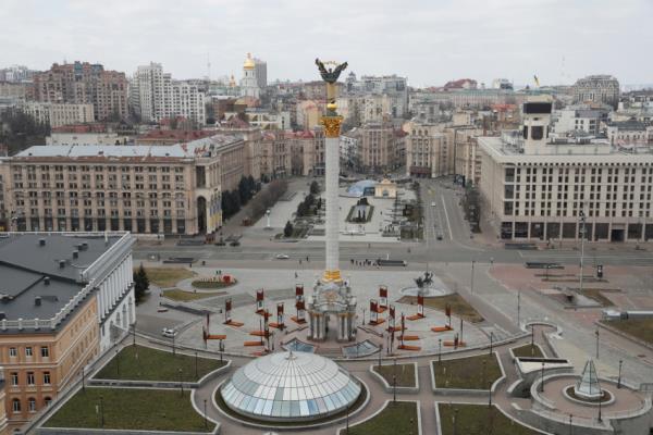 FILE PHOTO: A view shows central Kyiv