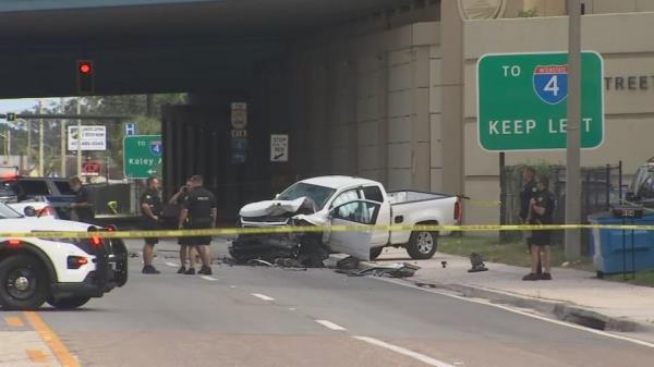 Orlando police are investigating a serious crash that has Michigan Street shut down in both directions on Wednesday afternoon.