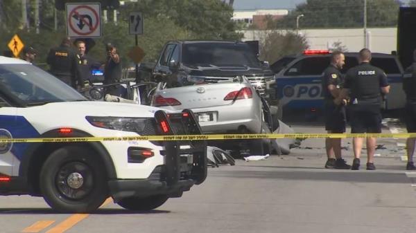 Orlando police are investigating a serious crash that has Michigan Street shut down in both directions on Wednesday afternoon.